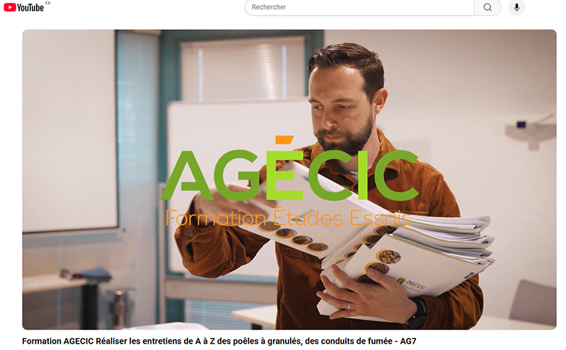 Découvrez en vidéo la formation AG7 - Réaliser les entretiens de A à Z des poêles à granulés et des conduits de fumée